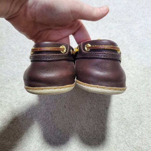 WIND RIVER WINDRIVER Deck Shoes Leather Loafers Boat Shoes Slip-On Brown Women 8 - Picture 6 of 11